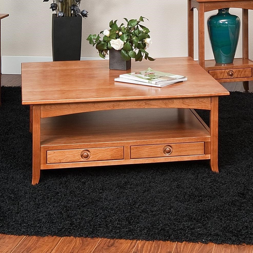 Crystal Valley Hardwoods Shaker Hill SKO4242C Square Coffee Table with